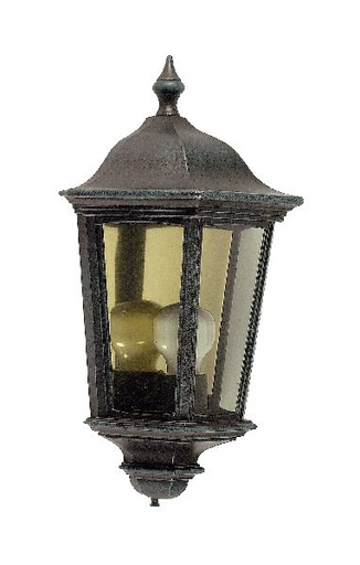 [ARI1930] Lizio - applique mur ext. ip44 ik08, noir, e27 100w max., lampe non in - 1930