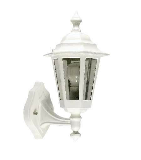 [ARI1934] Niza - applique mur ext. ip43 ik02, blanc, e27 60w max., lampe non inc - 1934