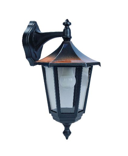 [ARI3037] Monaco - appl. mur ext. (haut) ip43 ik02, cuivré, e27 100w max., lampe - 3037