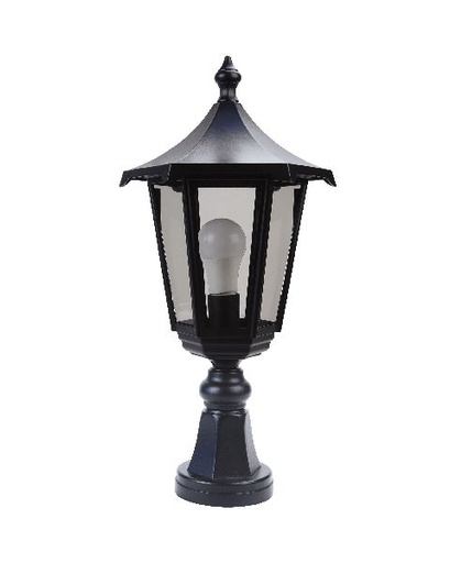 [ARI3044] Monaco - borne ext. ip43 ik02, noir, e27 100w max., lampe non incl., h - 3044