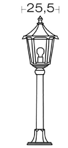 [ARI3059] Monaco - lant.+mat ip43 ik02, vert, e27 100w max., lampe non incl., ha - 3059