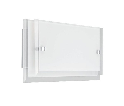 [ARI3977] Maggie - applique mur e27 60w max, rectang., double verre opale, lampe - 3977