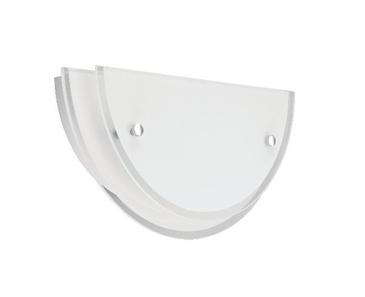 [ARI3978] Hill - applique mur e27 60w max., demi-lune, verre opale, lampe non in - 3978