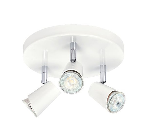 [ARI4151] Judy p3-plafonnier 3 spots gu10, blanc, a/lpes led 5,5w 3000k 410lm di - 4151