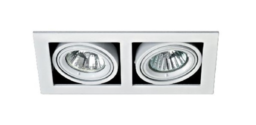 [ARI4171] Quadra 110 - encastré gu5,3, orientable et basc., blanc, lampe non inc - 4171