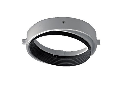 [ARI4197] Quadra 185-support p/lampe g53 ar111, rond, orient.et basc, gris,lampe - 4197