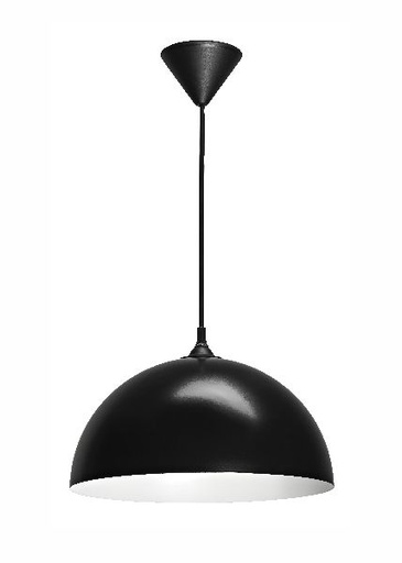 [ARI4209] Como - suspension e27 60w max, ø335mm, acier noir, lampe non incl. - 4209