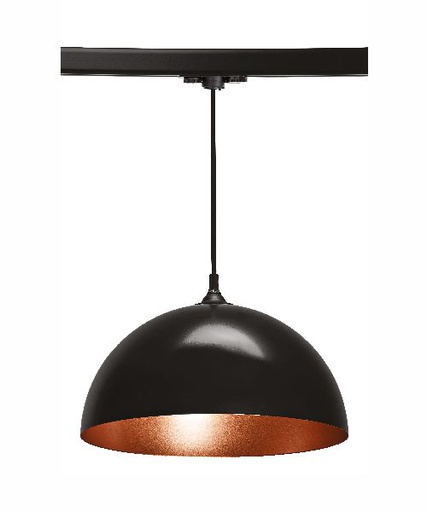 [ARI4217] Como 023 - suspension e27 60w, noir/cuivré, lpe non incl., pour rail 1 - 4217