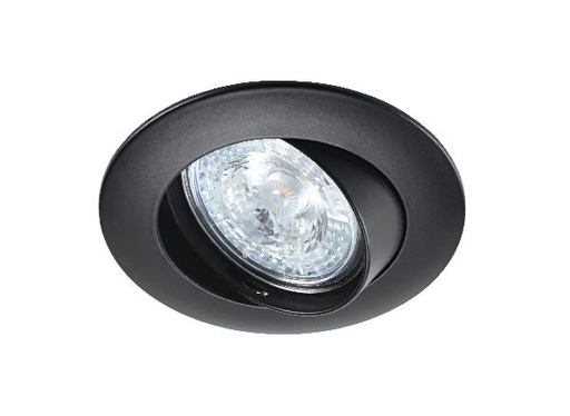 [ARI4566] Lunar 230 cx-encastré gu10, rond, basc., noir, connex. s/outil, lampe - 4566