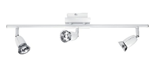 [ARI4664] Ecco b3 - plaf./appl.mur 3 spots gu10 50w max., blanc, lampes non incl - 4664