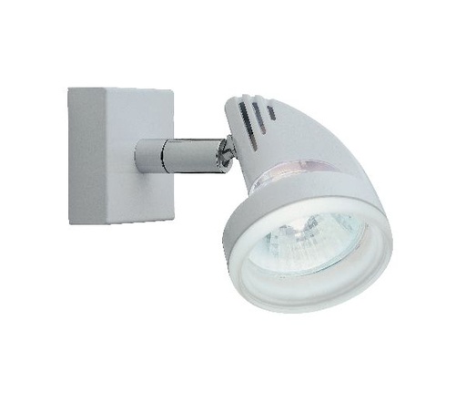 [ARI4810] Columbia 01 - spot sur patère gu5,3 50w max, orientable, blanc, lampe - 4810