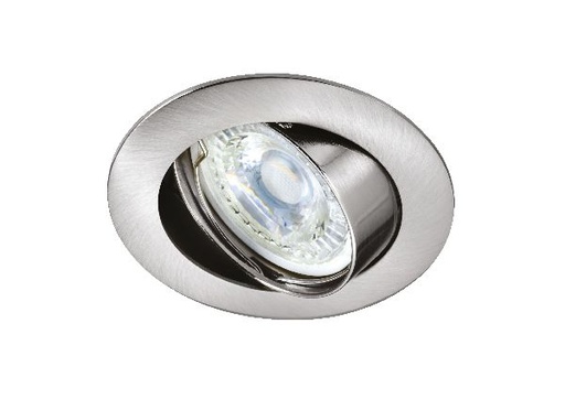 [ARI4891] Galaxy - encastré gu10, rond, basculant, nickel, lampe non incl.,conx° - 4891