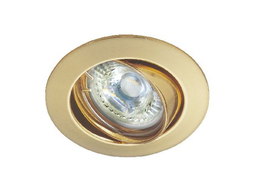 [ARI4892] Galaxy - encastré gu10, rond, basculant, doré, lampe non incl.,conx°s/ - 4892