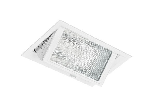 [ARI50087] Metropolis - downlight, rectgl, bascul., 70°, led intég. 30w 4200k 250 - 50087