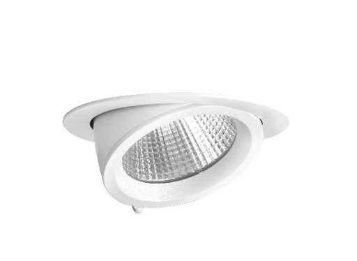 [ARI50194] Randy 4 - downlight rond, orientable, blanc, 70°, led intég 38w 3000k - 50194