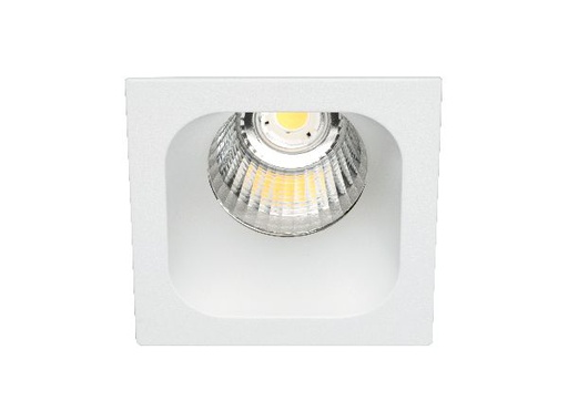 [ARI50446] Ivaro - downlight carré fixe blanc, ip44, led intég. 65° 34w 4000k 350 - 50446