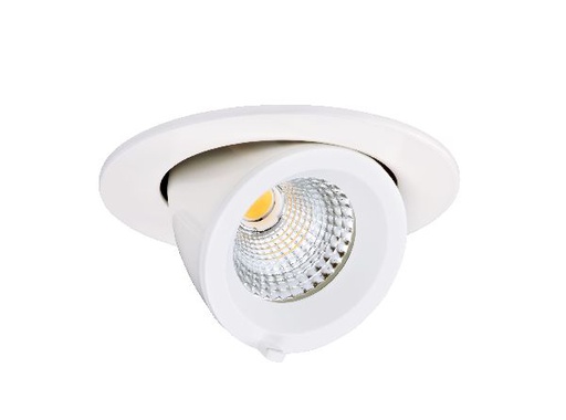 [ARI50453] Randy s - downlight rond, orientable, blanc, 36°, led intég 7,5w 3000k - 50453