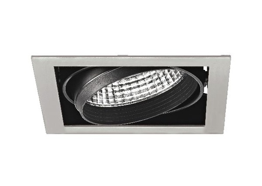 [ARI50473] Kit quadra mono -downlight orient. gris, module led 34w 4000k 40° 3400 - 50473
