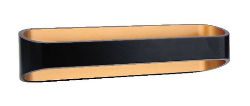 [ARI50547] Palace - applique mur, noir/doré, led intég. 2x9w 3000k 1100lm, dimmab - 50547