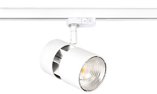 [ARI50586] Ninety - proj. rail 3 all.023, blanc, angle 30°, led intég. 30w 3000k - 50586