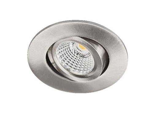 [ARI50634] Dl-iso - encastré ip20, recouvrable, nickel, led intég. 8w 65° 4000k 8 - 50634