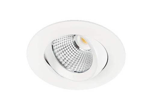 [ARI50635] Dl-084 - encastré ip20/44, recouvrable, blanc, led intég. 8w 47° 3000k - 50635