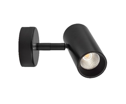 [ARI50692] Elma - proj. s/patère, noir, angle 36°, led intég. 7,5w 4000k 570lm - 50692