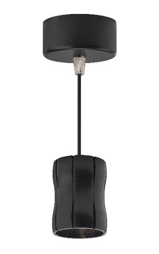 [ARI50710] Mini curves - suspension, alu noir, led intég. 4,8w 3000k 400lm - 50710
