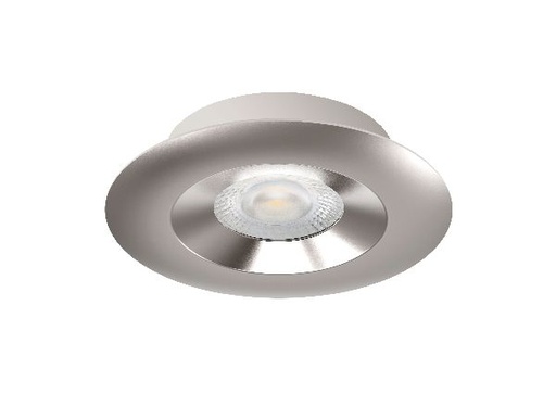 [ARI50748] Aspen - encastré rond, fixe, nickel, led 5w 36° 450lm 3000/4000k (cct) - 50748