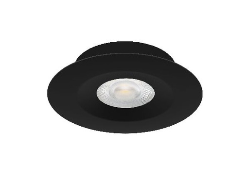 [ARI50749] Aspen - encastré rond, fixe, noir, led 5w 36° 450lm 3000/4000k (cct) - 50749