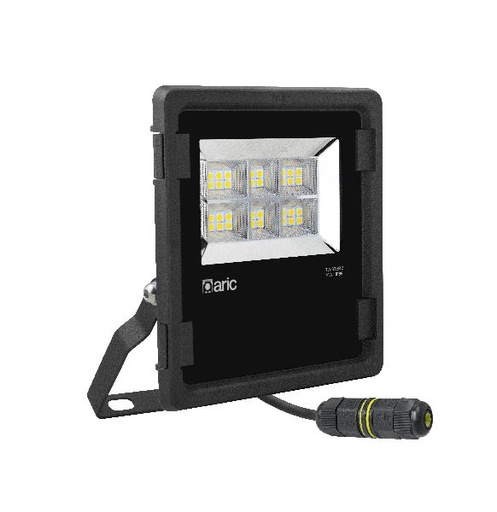 [ARI50827] Twister 3 - proj. ext. ip65 ik08, noir, 90° led intégré 70w 3000k 8400 - 50827