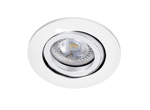 [ARI51122] Tipo - encastré gu10, rond, orientable, blanc, a/lpe led 6w 3000k 470l - 51122