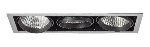[ARI51180] Kit quadra tertio -downlight orient. gris, 3 mod. led 34w 3000k 40° 33 - 51180