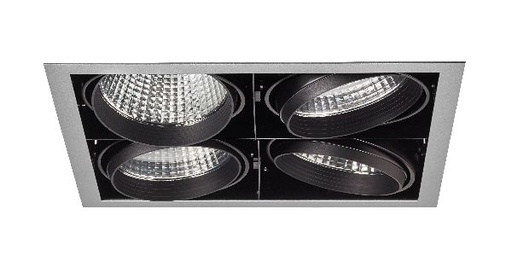 [ARI51184] Kit quadra quatro -downlight orient. gris, 4 mod. led 34w 3000k 40° 33 - 51184