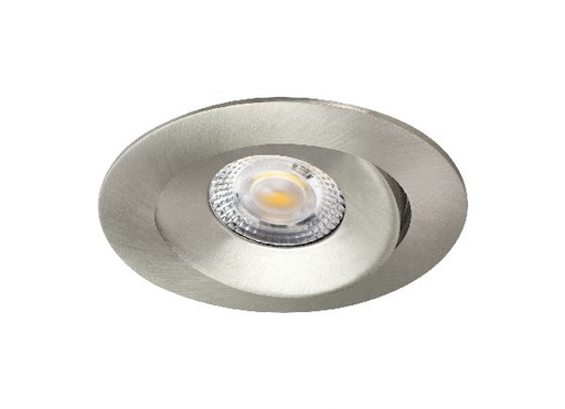 [ARI51228] Aspen tilt - encastré rond, basculant, nickel, led 5w 36° 400lm 3000/4000k (cct) - 51227