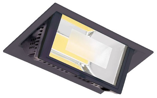 [ARI51248] Metropolis - downlight, bascul., 80°, led 51w 4000k 4000lm, noir - 51247