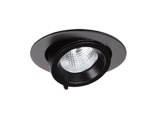 [ARI51251] Randy 1 - downlight rond, orientable, noir, 50°, led intég 14,4w 4000k 1300lm - 51250