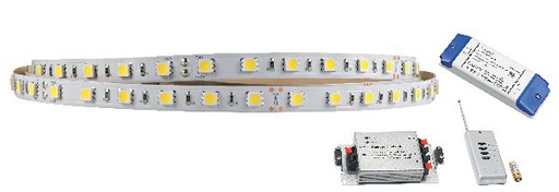 [ARI55208] Flexo-ruban n/protg. ip20 24v 17,2w/m 65 led/m rgb, lg 3m, alim.incl. - 55208