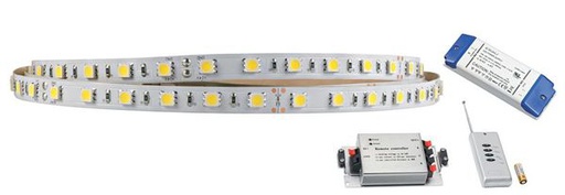 [ARI55218] Flexo-ruban n/protg. ip20 24v 17,2w/m 65 led/m rgb, lg 5m, alim.incl. - 55218