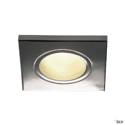 [DC1001170] DOLIX OUT, carré, GU10, QPAR51, encastré, chrome, max. 50W 1001170