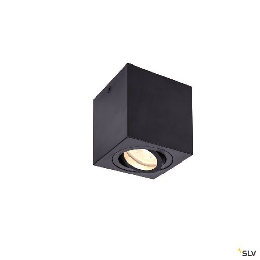 [DC1002013] TRILEDO, plafonnier intérieur, simple, carré, noir, GU10/LED GU10 51mm, 10W max 1002013