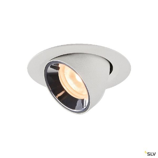 [DC1005824] NUMINOS® GIMBLE XS, encastré de plafond int, 20°, blanc/chrome, LED, 7W, 2700K 1005824