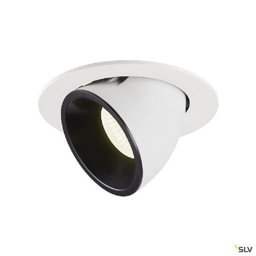 [DC1006023] NUMINOS® GIMBLE L, encastré de plafond int, 40°, blanc/noir, LED, 25,4W, 4000K 1006023
