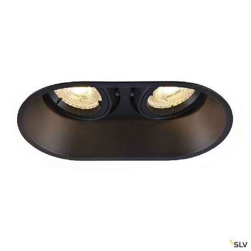 [DC1006121] HORN, encastré de plafond intérieur, double, noir, GU10/QPAR51, 25W max 1006121