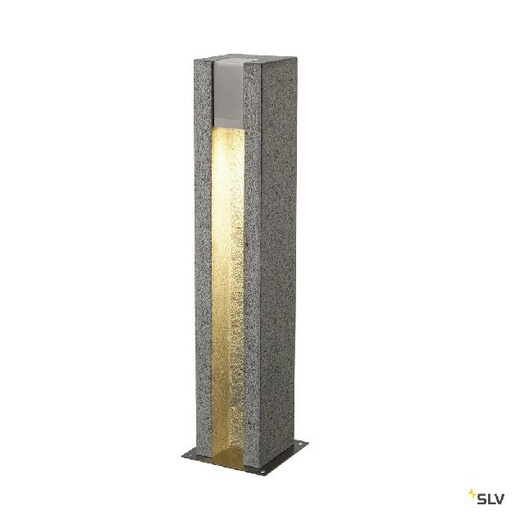 [DC231440] ARROCK SLOT, borne, carrée, granit, poivre &amp; sel, GU10, max.4W LED