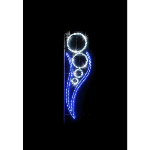 [FES-43158LED-P03] LUNA - Motif mxL0,6m230V Blanc pétillant/bleu pétillant - Festilight 43158LED-P03