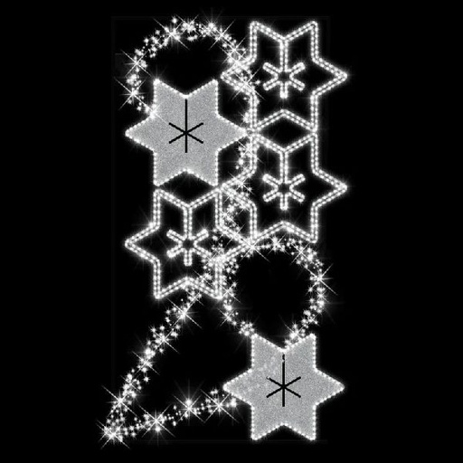 [FES-43233LED-2-0P0] ARCTIC - TraverséeL4mx m230V Blanc/blanc pétillant - Festilight 43233LED-2-0P0