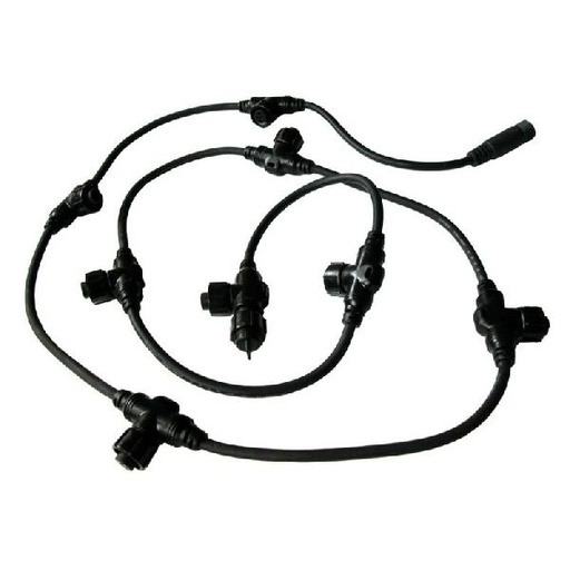 [FES-90396-B-Z] Collecteur Noir HO5RNF 16 Sorties - 2m - Festilight 90396-B-Z