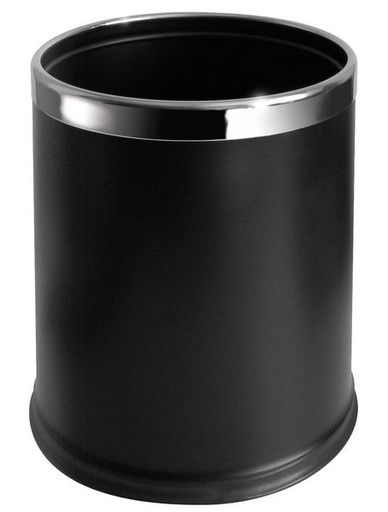 [JVD899546] CORBEILLE ronde 10L noire double paroi - JVD 899546