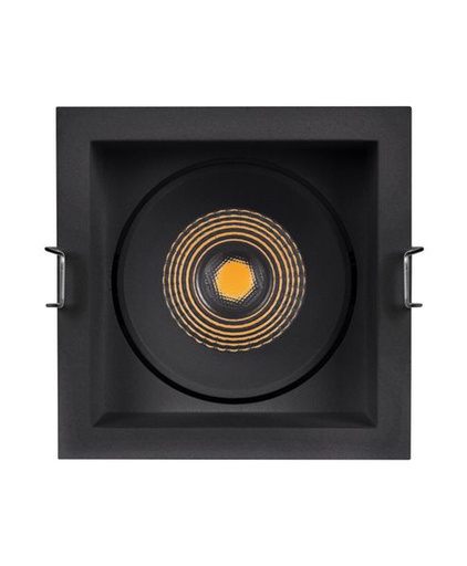 [OSR114067] Ldv spot carré dk orientable 8w/3000k 650lm 36° noir - 114067